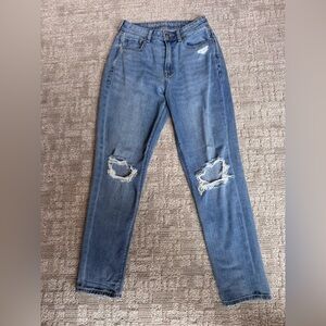 American Eagle Outfitters Distressed Skinny Jeans - Blue